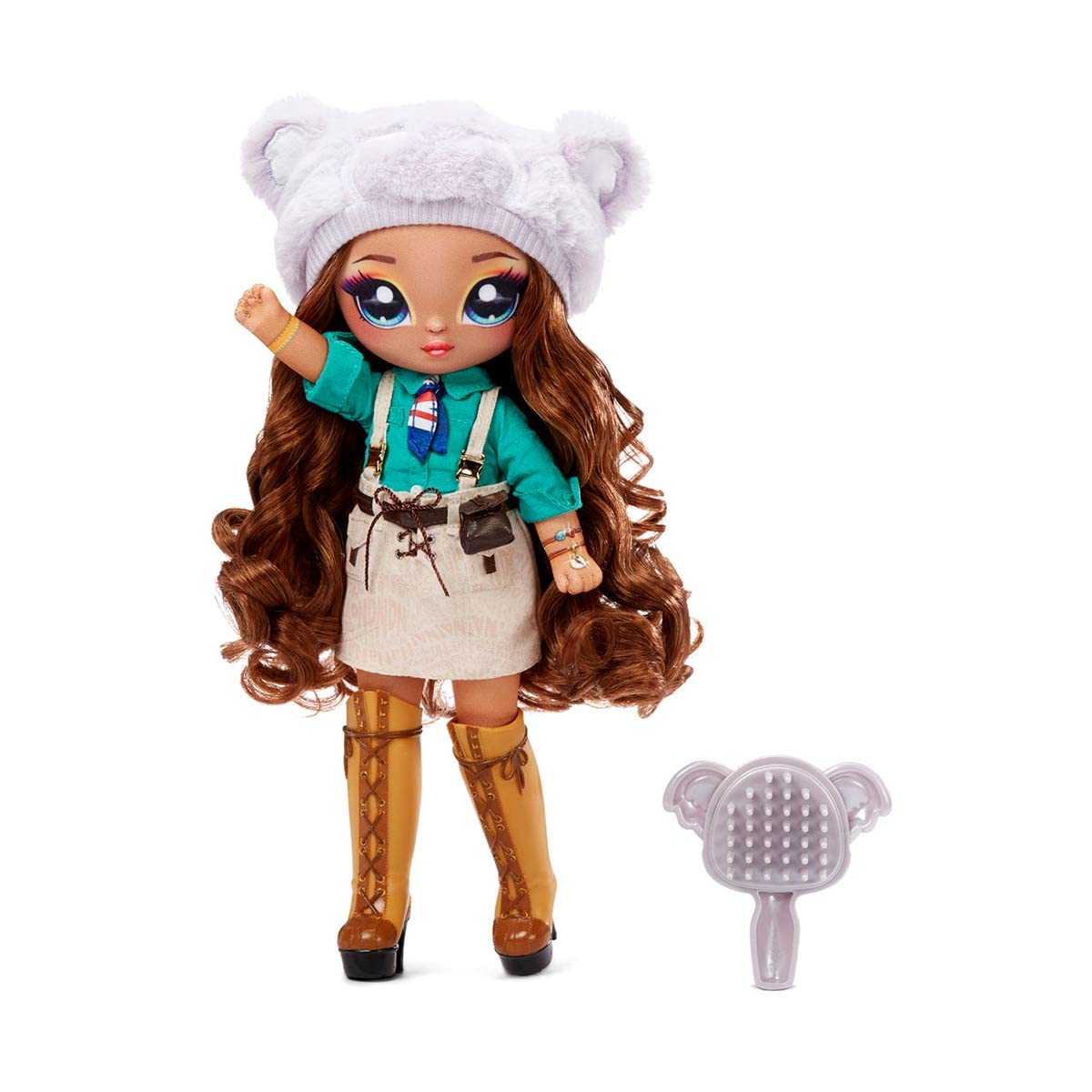 Na Na Na Surprise Teens Fashion Doll - Collectable - 27.94cm Brunette Soft Fabric Doll, Australian Koala Inspired - Amelia Outback