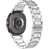 Mtozon Bling Women Band Compatible with Samsung Galaxy Watch 8 40mm 44mm/Watch8 Classic 46mm Dressy Wristbands