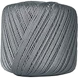Threadart 100% Pure Cotton Crochet Thread - Size 10 - Color 25 - GREY -2 sizes 27 colors available