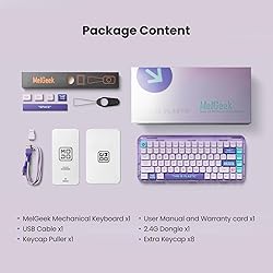 MelGeek Mojo84 Vaporwave Transparent Mechanical