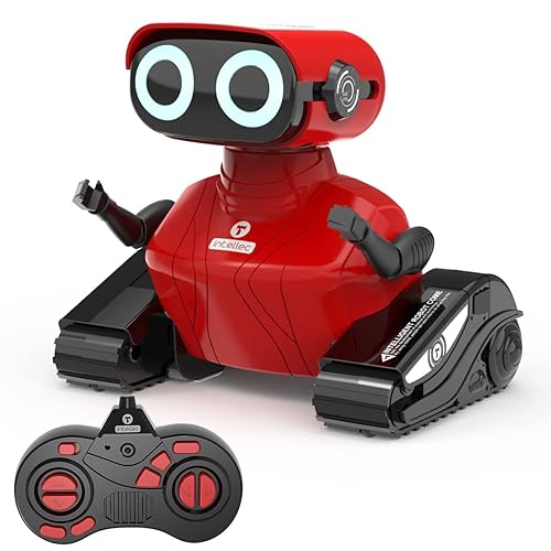 GILOBABY Robot Toys, Remote Control Robot Toy, RC Robots for Kids with LED  Eyes, Flexible Head Arms, Dance Moves and Music, Birthday Gifts for Girls 
