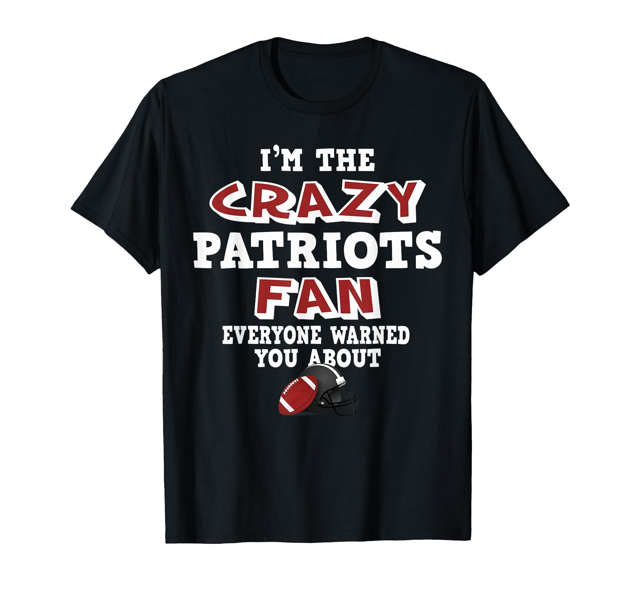 Photo 1 of **DIFFERENT COLOR**
Crazy Patriots Football Fan Everyone Warned You About T-Shirt PURPLE 2XL