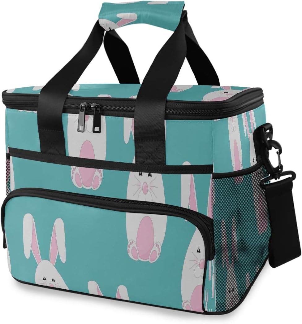 Lunch Totes Anime Cute Rabbit Cartoon Lunchbox Men Lunchbox con correa