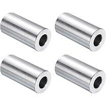 Round Spacer Aluminum Favorite Plain Finish #8 OD Size 0. 4" Screw 1