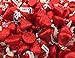 Hershey's Kisses Milk Chocolate Party Candy, Red Foil (Pack of 2 Pounds)