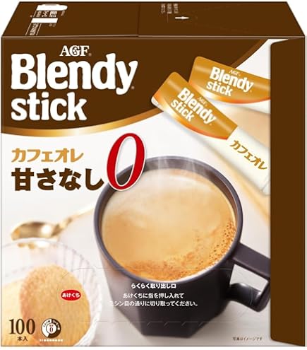 Amazon.com : AGF Blendy Stick Black Coffee 100 Pieces Water