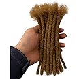 YONNA Human Hair Microlocks Sisterlocks Dreadlocks Extensions 20Locs Full Handmade (Width 0.4cm) 8inch Honey Blonde #27