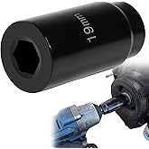 Harmonic Balancer Socket Tool 77080 for Honda 19mm Crank Bolt Socket, 3 Times Momentum Power of Standard Impact Sockets, Deep