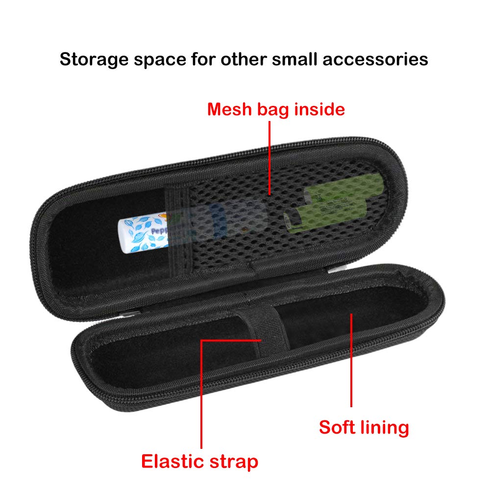 Bite Away Hülle, Wasserdichtes Tragbarer Eva Hart Tasche für Bite Away - Elektronischer Stichheiler für Juckreiz Schwarz