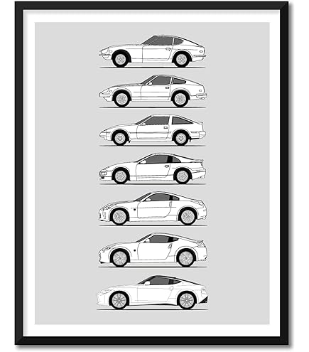Amazon.com: Black 300zx JDM Wall Art for Japanese Tuner Car