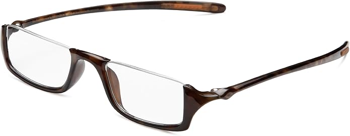Amazon Com Optx 20 20 Ecoclear Flora Bio Based Reading Glasses Clear Wine Tortoise Shell One Size 1 5 Clothing