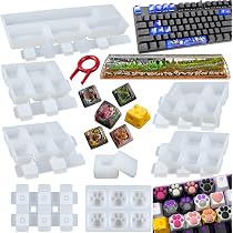Amazon.com: Keycaps Epoxy Resin Casting Molds Set for Mechanical ...