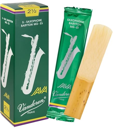 Amazon.com: Vandoren SR343R Bari Sax JAVA Red Reeds Strength 3