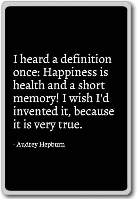 quotes fridge magnet black