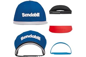 Bendabill Hat Bill Bender (2 Pack) Perfect Hat Bending Strap, Conveniently Shape Your Hat To Your Liking, Hat Curving Tool, Brim Curver, Steaming Optional (Black)