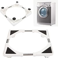 BEAMNOVA Mini Fridge Stand Adjustable Base Washer Dryer Pedestals Riser for Laundry Washing Machine, Size Height…