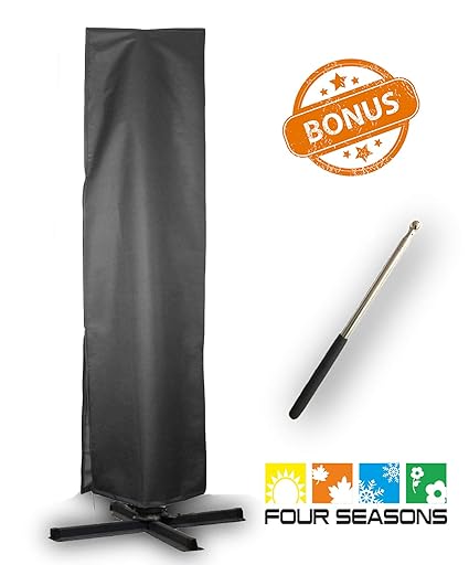 Umbrella Covers Patio Outdoor Offset Umbrella Cover Waterproof Market Parasol Covers With Zipper For 9ft To 13ft Outdoor Umbrellas Large Umbrella Covers
