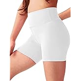 SKIDREAM Girls 4'' High Waisted Biker Shorts, Stretchy Athletic Workout Running Shorts for Kids and Teens