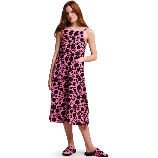 Regatta Womens Orla Kiely Bold Pattern Summer Dress - Black Tall Flowers