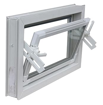 Kellerfenster weiss 80 x 60 cm Einfachglas