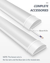 Sararoom 1FT LED Shop Light Fixture 10W LED Tube