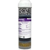 EXPRT RF-1050 Alkaline Filter Cartridge &ndash; 2.5" x 10" Universal Fit &ndash; Removes Chloramines, Chlorine, Heavy Metals, Odor &ndash; KDF-55, Activated Carbon, Alkaline Beads Adds Essential Minerals