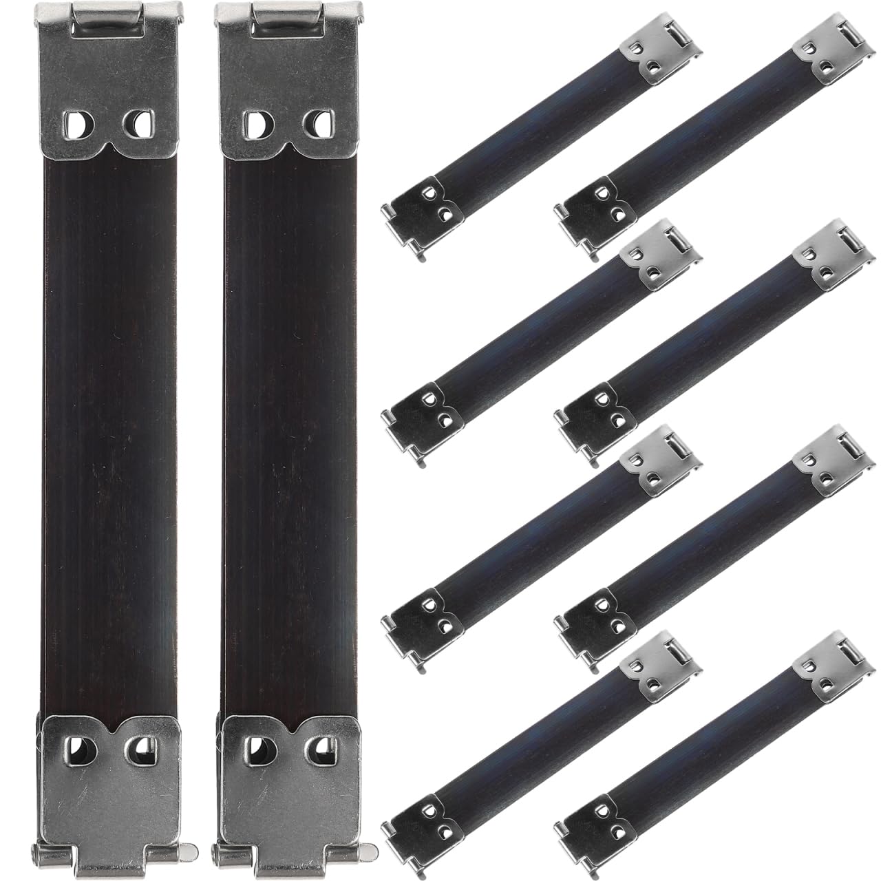 SUPVOX 10Pcs 9Cm Metal Internal Flex Frames Handbag Hinges Spring Clips for DIY Coin Purse Sewing Accessories Craft