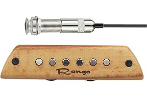 AESTIVATE RG-S3 Passive Woody Soundhole Acoustic Guitar Pickup with Volume Tone Control for steel-string acoustic guitars - Magnetic Humbucker Pickup