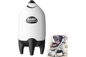 QNHMPW Baby Rocker, Portable Baby Bouncer Gently Rocks Any Stroller or Pram, Baby Vibrating Soother Adjustable Speed and USB Rechargeable, Baby Sleep Aid Newborn Essentials Must Haves Gifts
