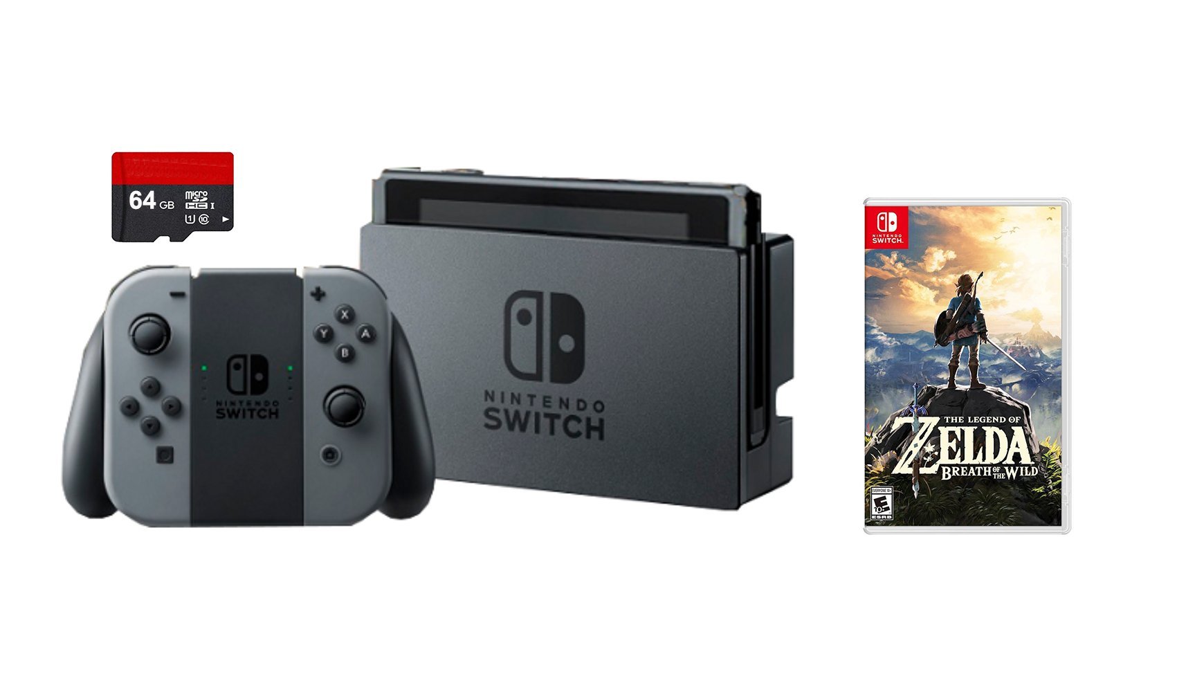 Buy Nintendo Switch 3 items Game BundleNintendo Switch 32GB Console