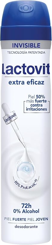 Lactovit - desodorizante extra eficaz com microcápsulas protect, 0% álcool, anti-irritação e eficácia 48h — foto 1 de 7