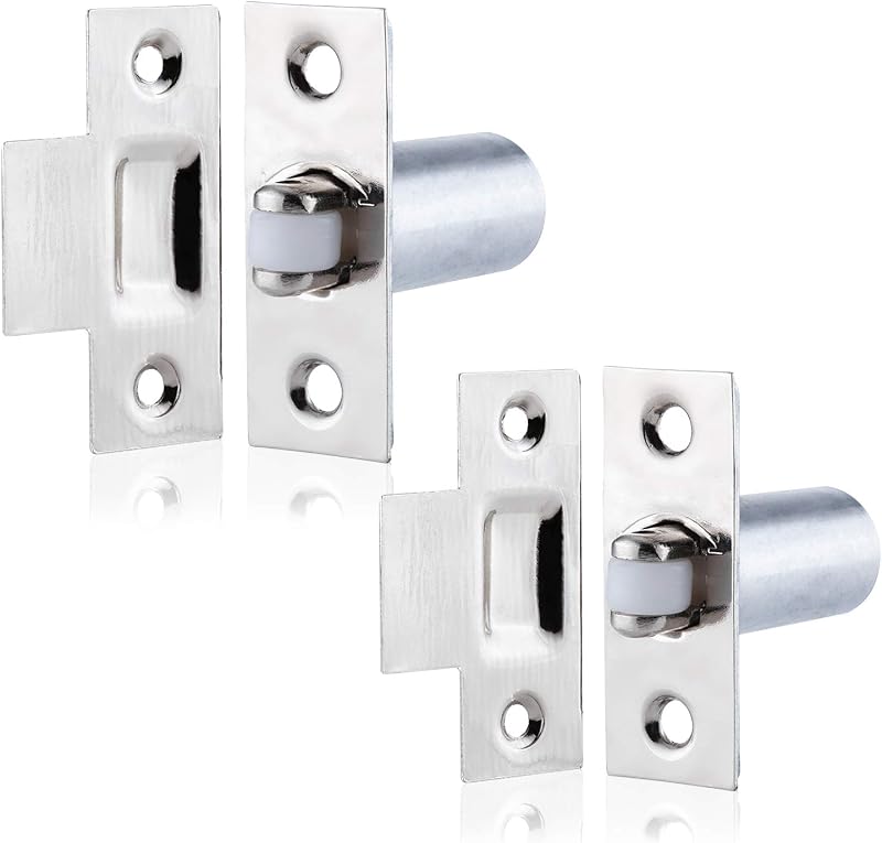 XFORT Adjustable Roller Catch Polished Chrome Ball Door Latch Cupboard Cabinet