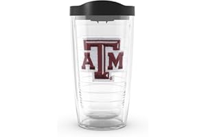 Tervis Made in USA Double Walled Texas A&M University Aggies Insulated Tumbler Cup Keeps Drinks Cold & Hot, 16oz, Primary Logo