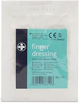 Reliance Medical Small Finger Dressing with Adhesive Fixing 10 Pack 3.5 cm view 2