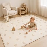 Bubba Bear Reversible Baby Floor Mat, 79" x 59" - Foldable and Lightweight Baby Play Mat for Floor - Easy Storage and Travel