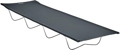 Eurohike Utah 4 Leg Camp Bed Durable Fabric Carry Bag 180x57x18cm Grey