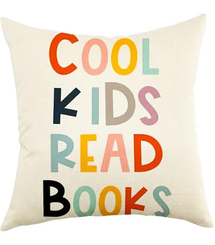 IWXYI Classroom Pillows - Playroom Throw Pillows,Classroom Read Book Reading Pillow Covers 18x18,Book,Pillows For Classroom IWXYI Classroom Pillows - Playroom Throw Pillows,Classroom Read Book Reading Pillow Covers 18x18,Book,Pillows For Classroom