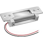 2026 Upgraded ANSI Standard Heavy Duty Electric Door Strike Lock for Door Access Control System, Cylindrical/Mechanical Locksets, Fail-Secure/Fail-Safe Adjustable, (Input Voltage 12VDC), Silvery
