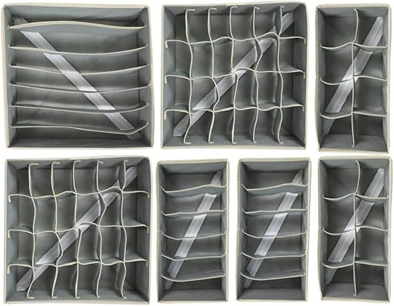 Eonway Caja de Almacenamiento Plegable para cajones - 7 Paquetes