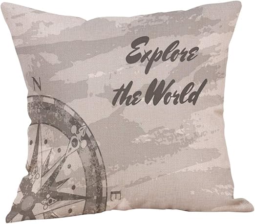 IMJONO Funda de cojín 30 x 50 cm, algodón Lino Square Home ...