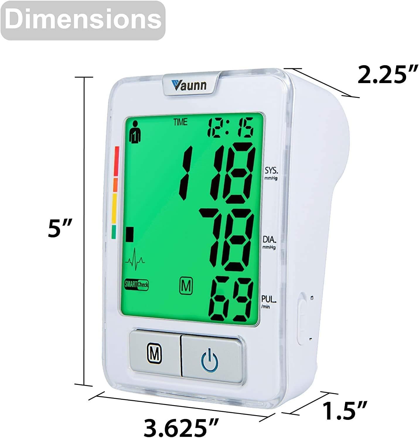 Vaunn Medical Raised Toilet Seat and Commode Seat Riser and Blood Pressure Monitor Bundle: Health & Personal Care