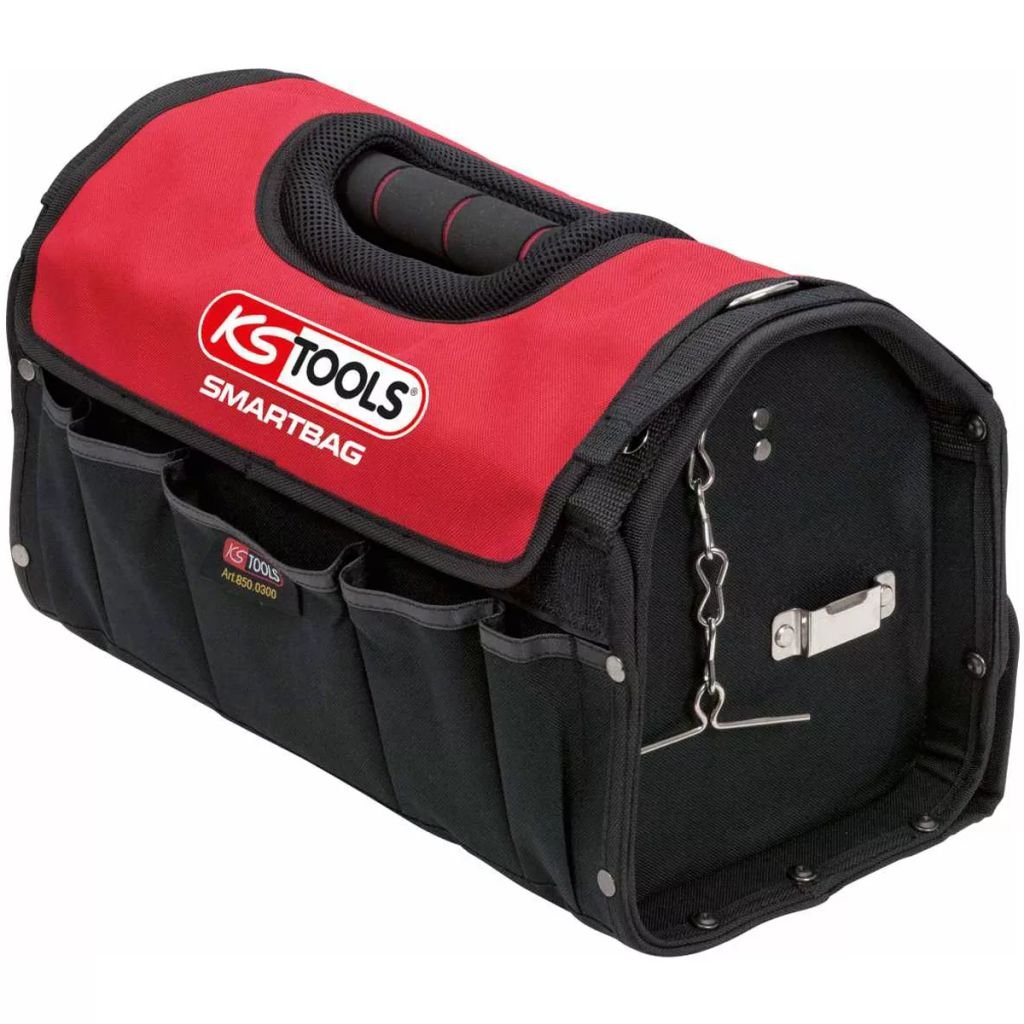 KS Tools 850.03 425 x 240 x 280mm SmartBag Tool Case, India,red,white - Image 5