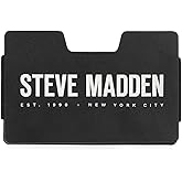 Steve Madden Minimalist Wallet for Men Credit Card Holder Removable Money Clip