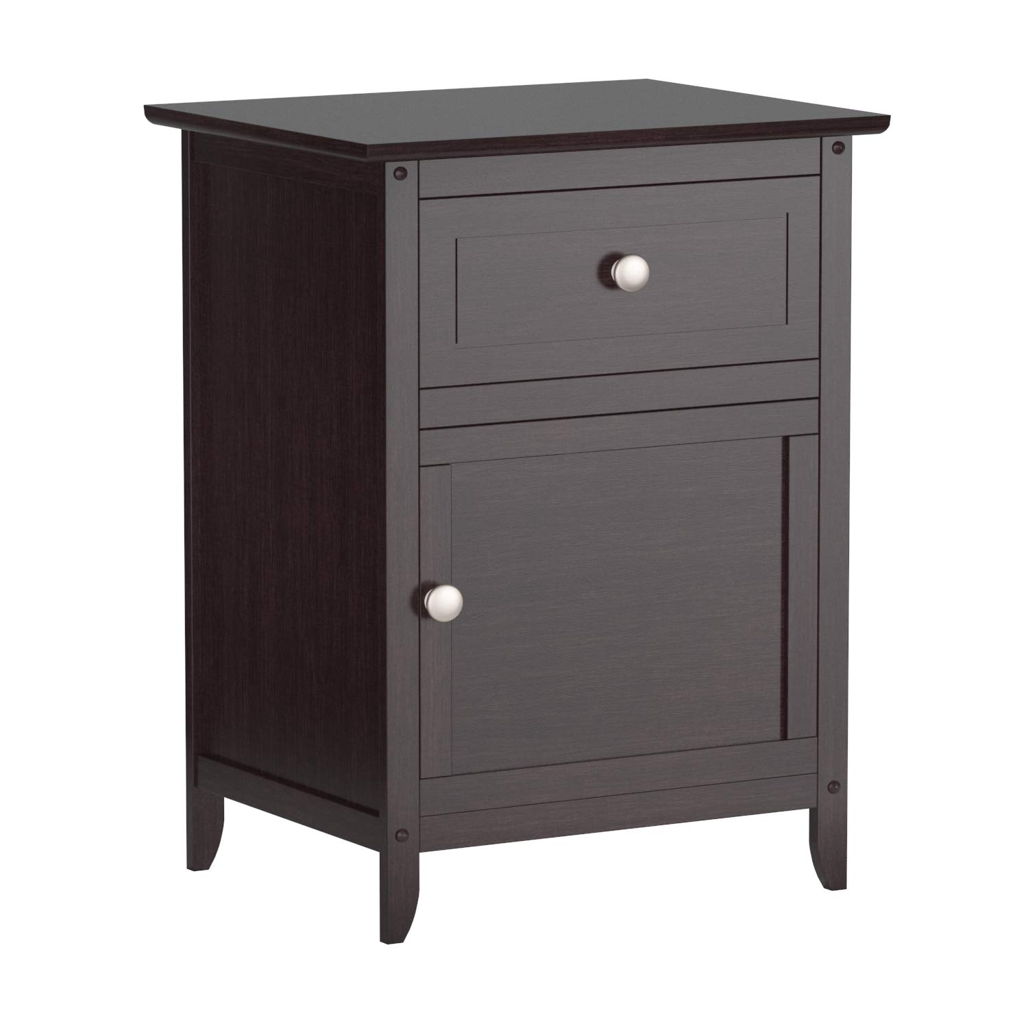 Winsome Eugene Accent Table, 18.9 inches, Espresso