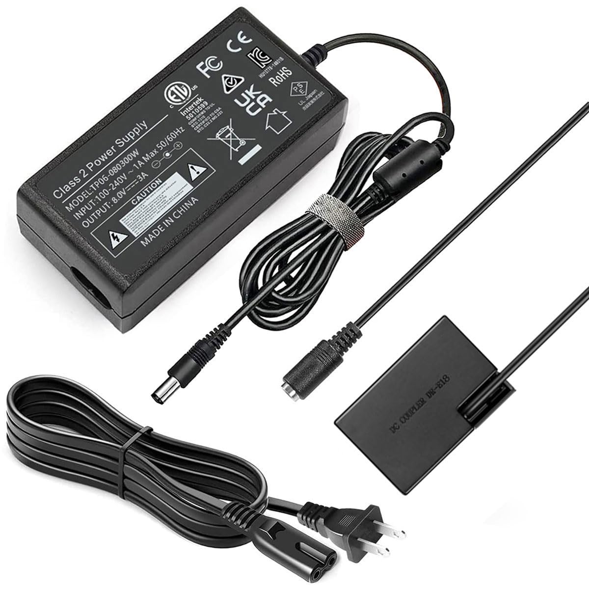 UORLEN ACK-E18 AC Power Adapter LP-E17 Dummy Battery Kit for Canon EOS Rebel T6i T7i SL3 SL2 EOS RP R8 R10 R50 R100 77D 200D 250D 750D 760D 800D 850D 8000D 9000D Cameras Accessories