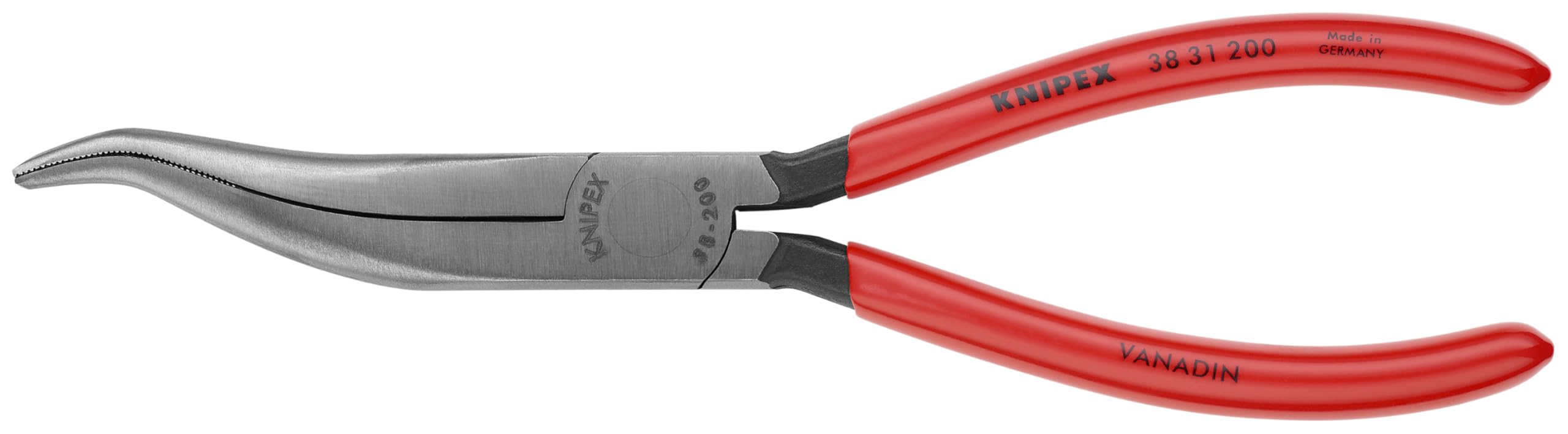KNIPEX Tools - Long Nose Pliers Without Cutter, S Shape (3831200)
