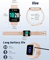 GRV Smart Watch Fitness Tracker Heart Rate Sleep Monitor Pedometer Call SMS view 8