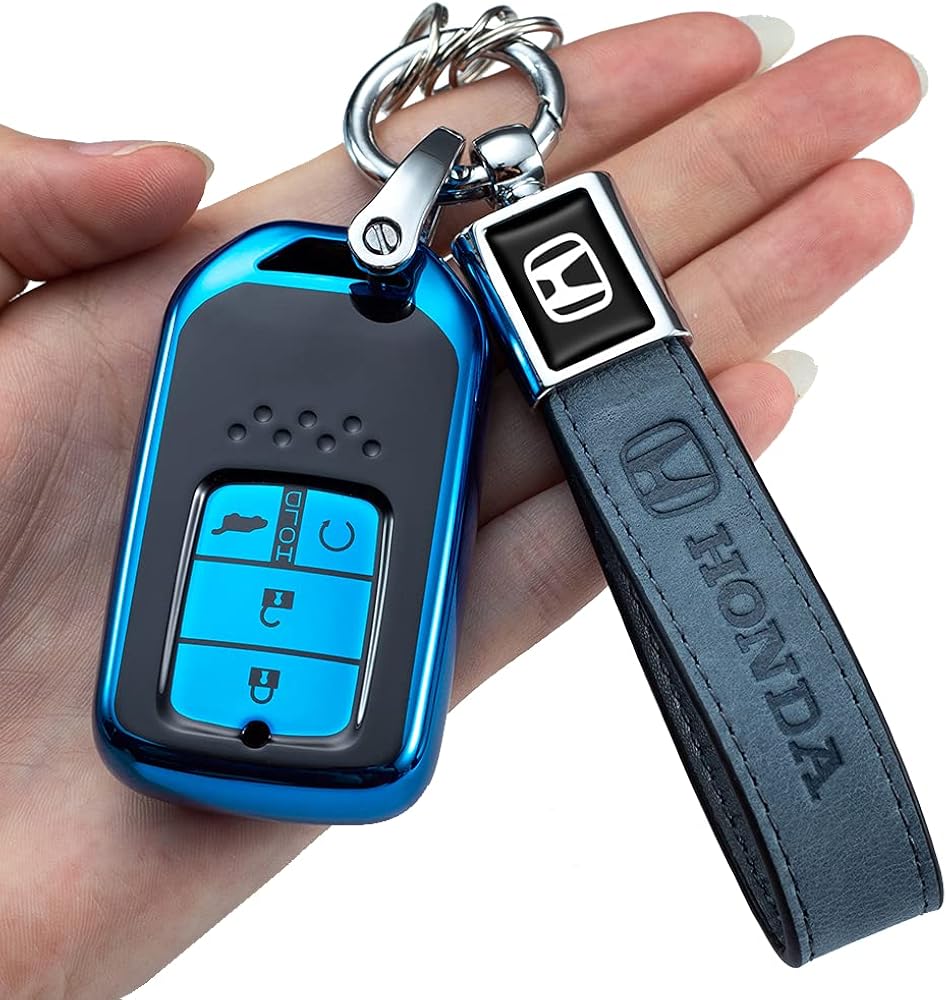 Case Fob Key Cover Fob Key Honda For For Blue Shell Fob Key Keyless Remote Smart Protection Cover Full Tpu Soft Premium Smart Odyssey Pilot Crv Civic Accord Honda Keychains Discount Sales