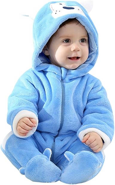 fleece romper baby boy