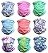 KALILY 9PCS Headband Bandana - Versatile Flower Sports & Casual Headwear -Multifunctional Seamless Neck Gaiter, Headwrap, Balaclava, Helmet Liner, Face Mask for Camping, Running, Cycling, Fishing etc